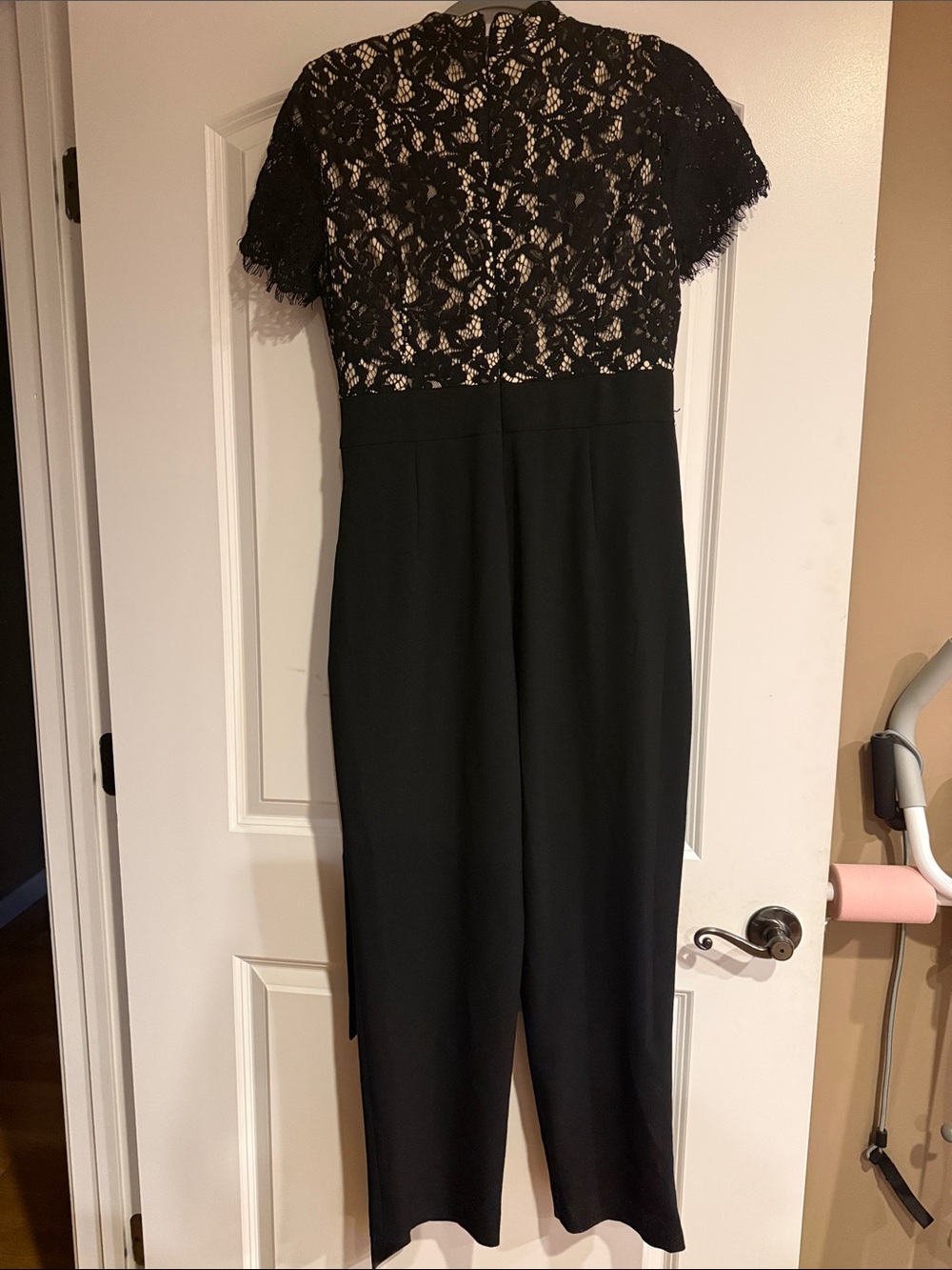 Jessica Howard Black Lace Bodice Jumpsuit - Picture 2 of 5